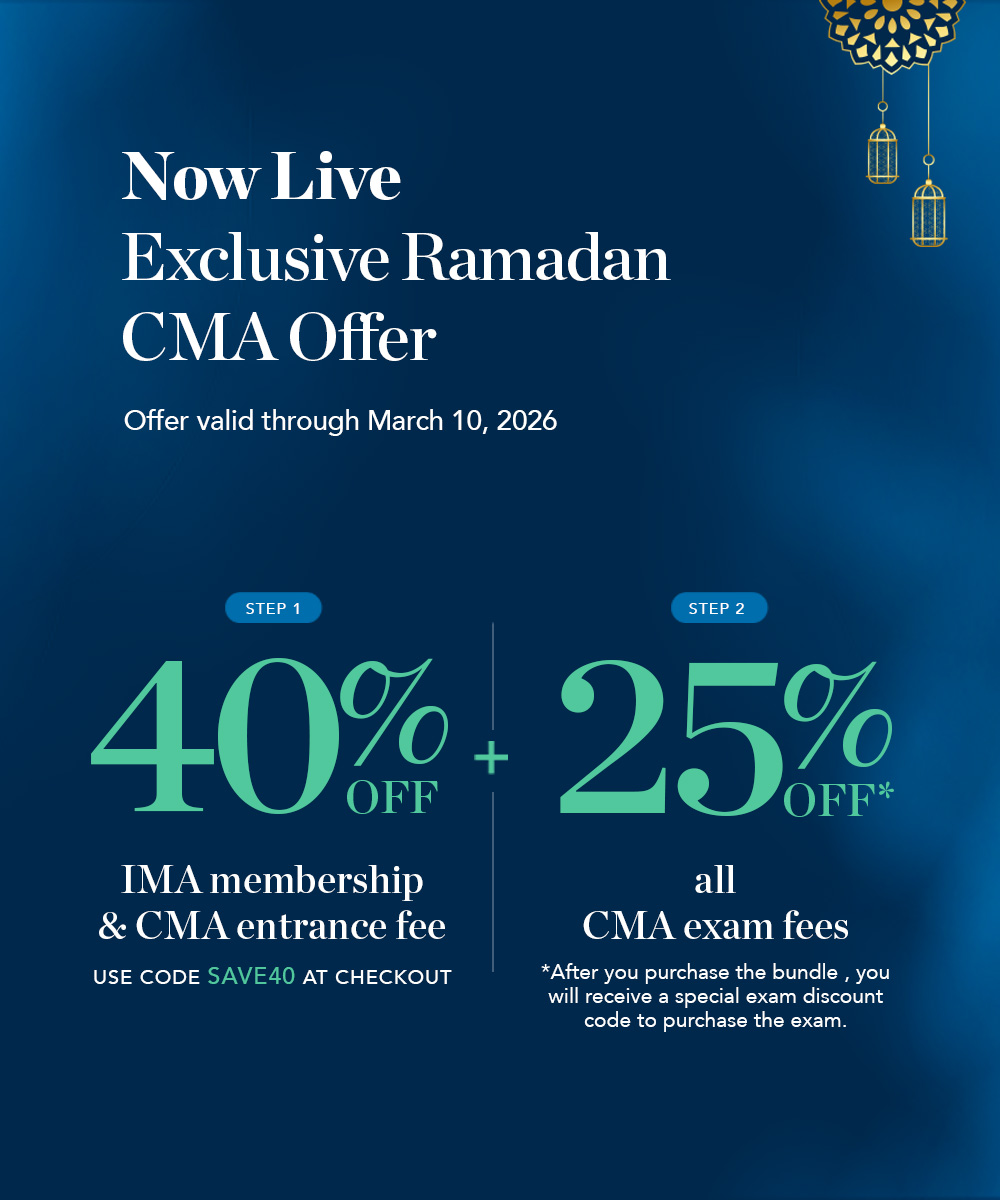 Exclusive Ramdan CMA Offer