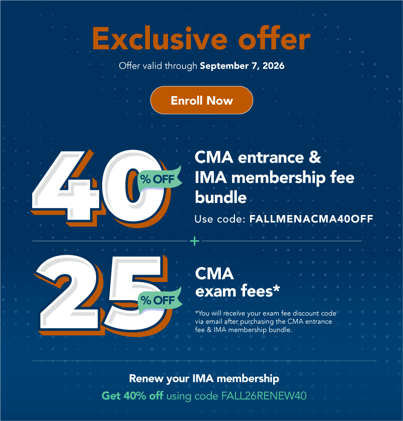 CMA Candidate Package Offer — GCC | IMA