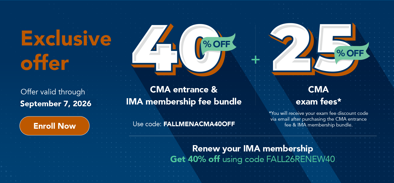 CMA Candidate Package Offer — GCC | IMA