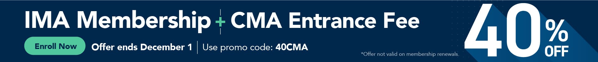 CMA Promo Offer