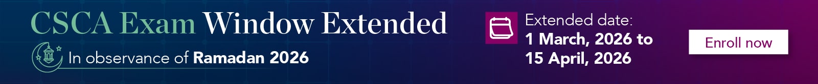 CSCA Exam Window Extended